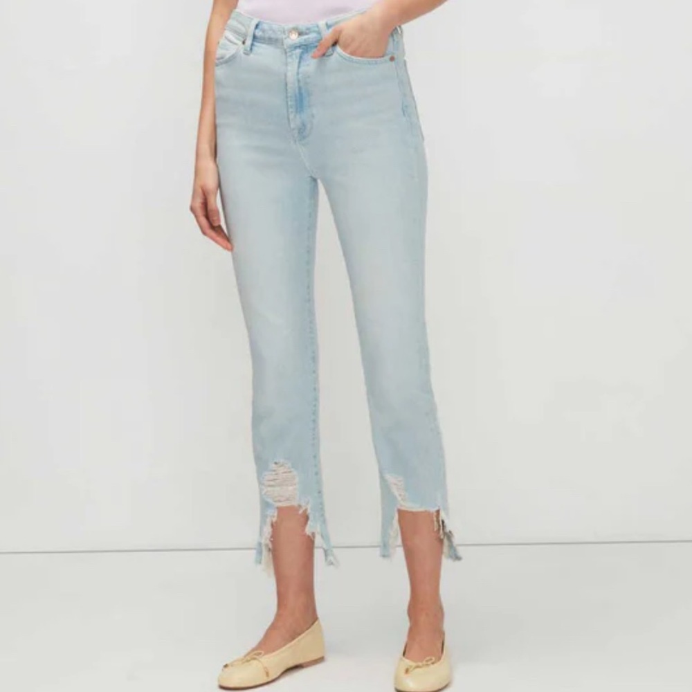 7 For All Mankind Luxe Vintage High Waist Slim Kick Sz 29